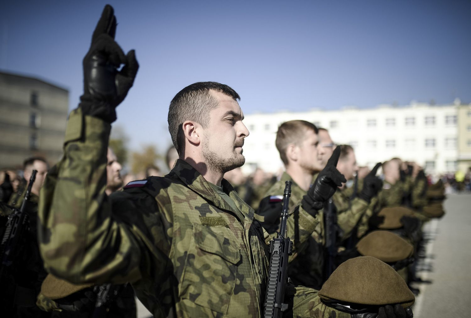 PIERWSZA PRZYSIĘGA WOJSK OBRONY TERYTORIALNEJ W MAŁOPOLSCE